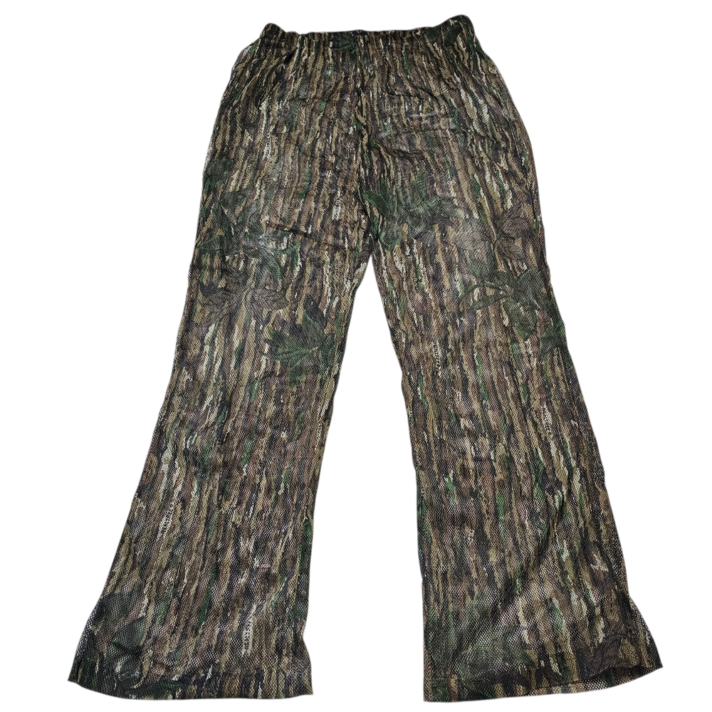 Vtg Rare Rattlers Brand Real Tree Mesh Camo Men's Hunting Jacket & Pants Size L - Picture 3 of 7